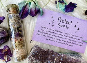 Protection Spell Jar - Muse Crystals & Mystical Gifts