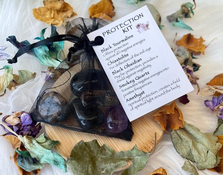 Protection Tumbled Crystal Kit - Muse Crystals & Mystical Gifts
