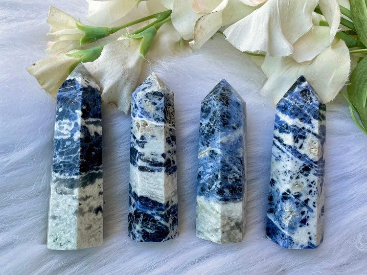 Sodalite Generator Point Medium - Muse Crystals & Mystical Gifts
