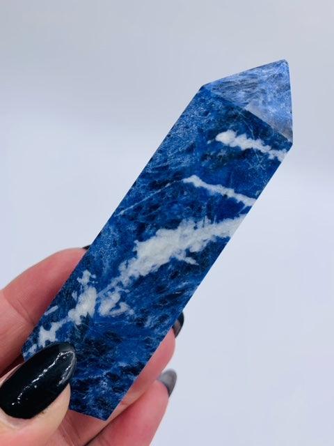 Sodalite Generator Point Medium - Muse Crystals & Mystical Gifts