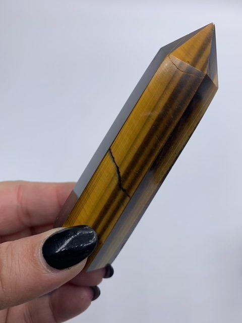 Tiger Eye Medium Generator Point - Muse Crystals & Mystical Gifts