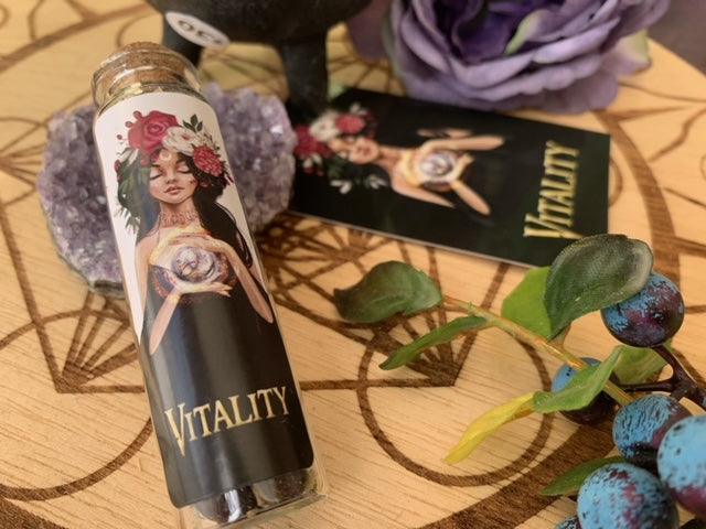 Vitality Incense Spell Jar - Muse Crystals & Mystical Gifts