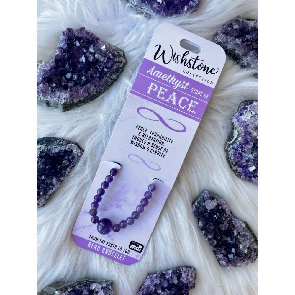 Wishstone Collection | Amethyst Bead Bracelet - Muse Crystals & Mystical Gifts