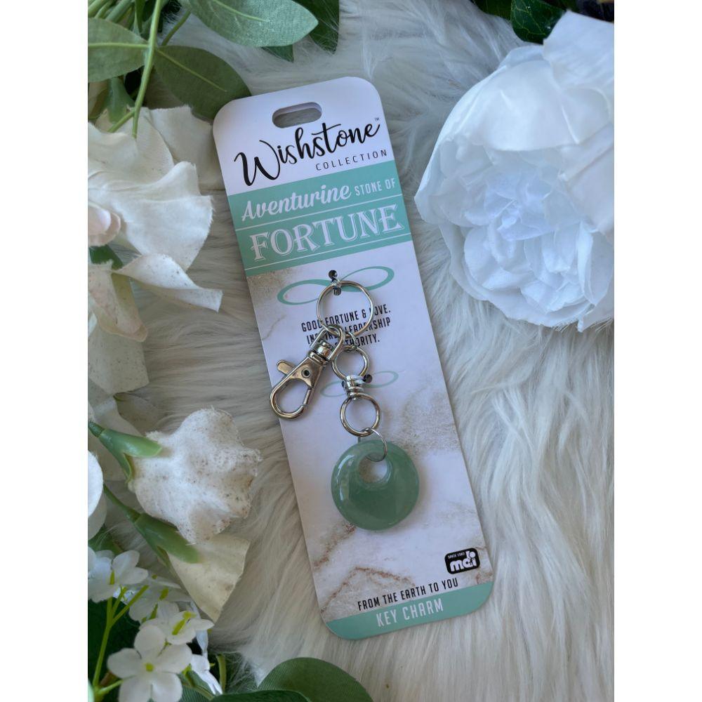 Wishstone Collection | Aventurine Key Charm - Muse Crystals & Mystical Gifts