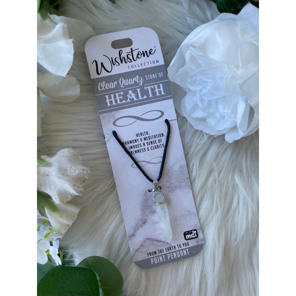 Wishstone Collection | Clear Quartz Point Pendant - Muse Crystals & Mystical Gifts