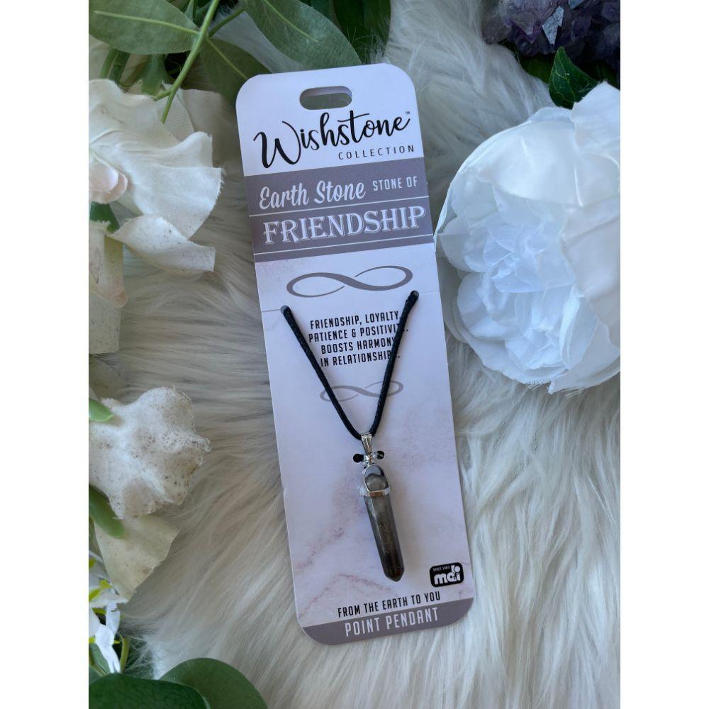 Wishstone Collection | Earth Stone Point Pendant - Muse Crystals & Mystical Gifts