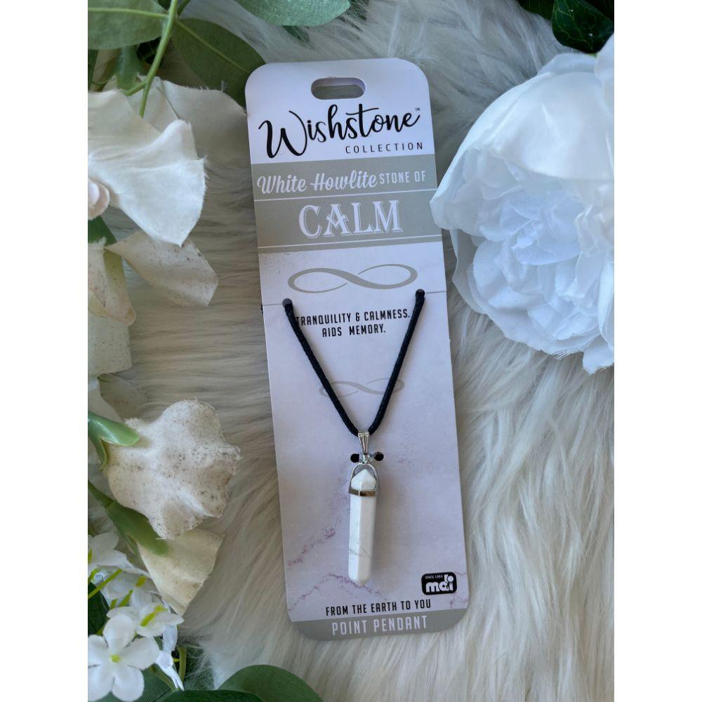 Wishstone Collection | Howlite Point Pendant - Muse Crystals & Mystical Gifts