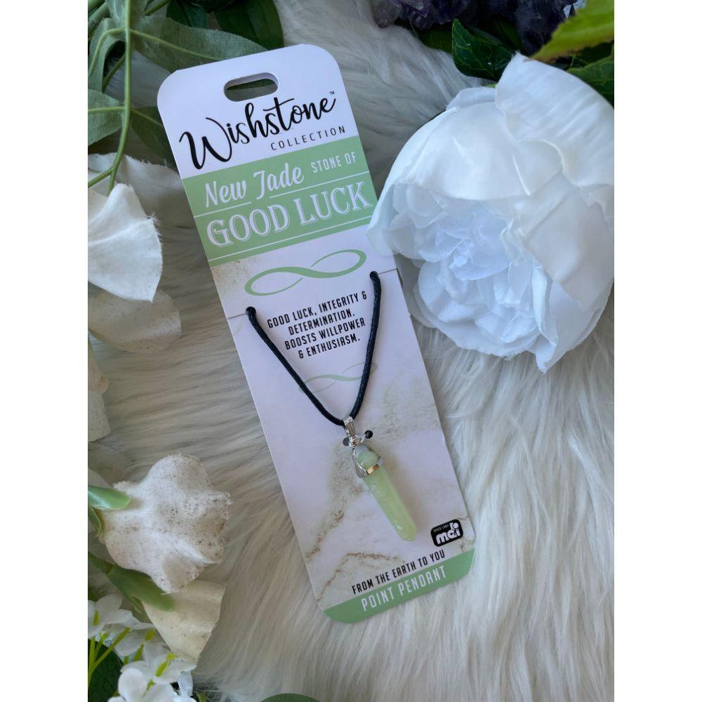 Wishstone Collection | New Jade Point Pendant - Muse Crystals & Mystical Gifts