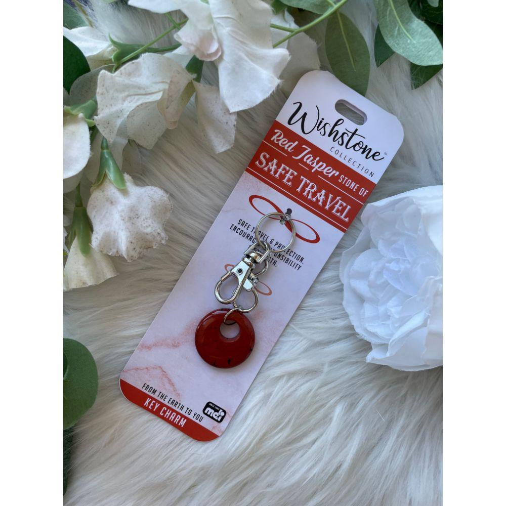 Wishstone Collection | Red Jasper Key Charm - Muse Crystals & Mystical Gifts