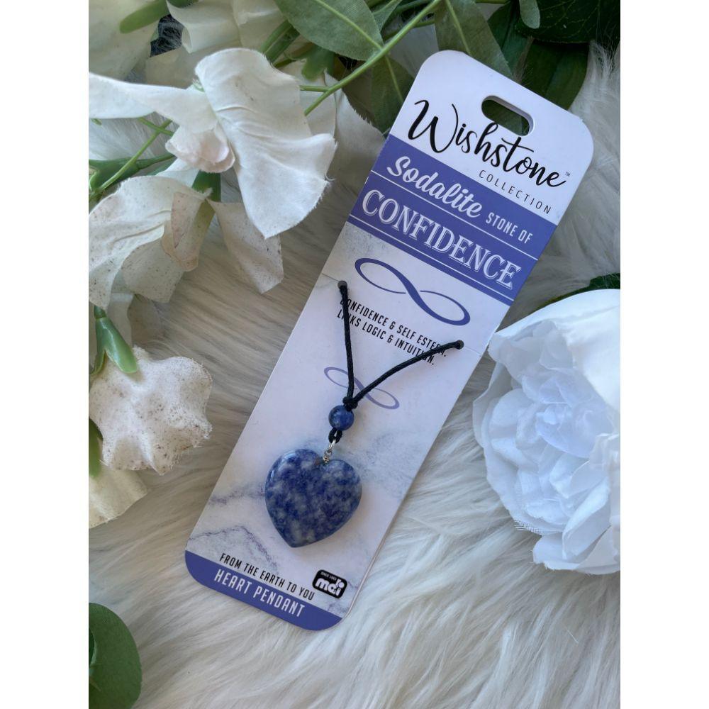 Wishstone Collection | Sodalite Heart Pendant - Muse Crystals & Mystical Gifts