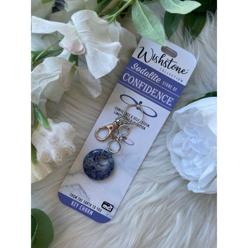 Wishstone Collection | Sodalite Key Charm - Muse Crystals & Mystical Gifts