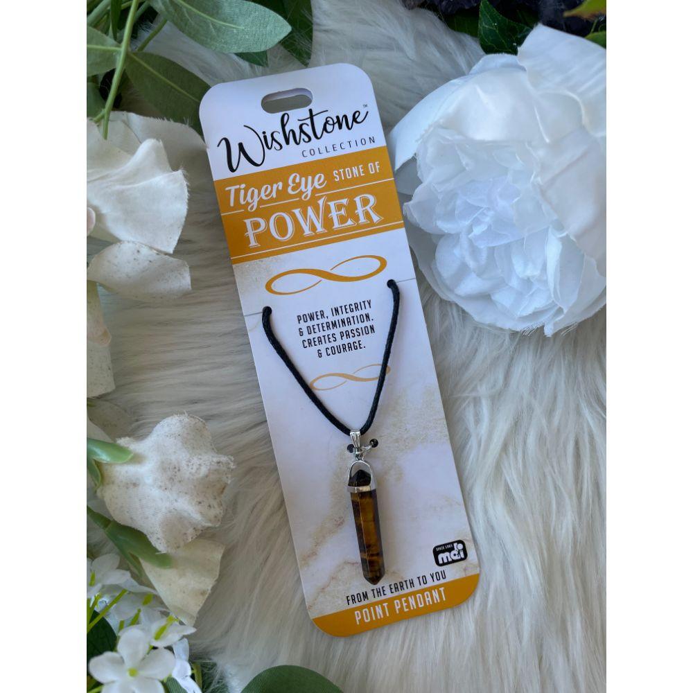 Wishstone Collection | Tiger Eye Point Pendant - Muse Crystals & Mystical Gifts